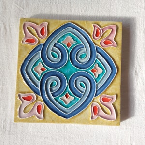 Handgemalte portugiesische Fliese, portugiesische Keramikfliese, portugiesische Fliese, traditionelle portugiesische Fliese