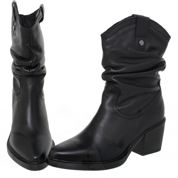 Women's Ankle boots, women's cowgirl ankle boots, women's cowboy style ankle boots, women's black ankle boots,