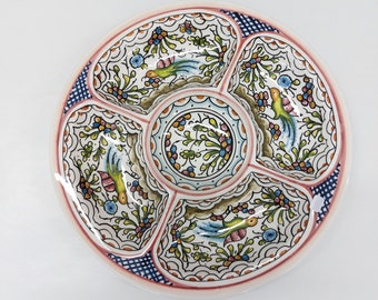 Aperitif Ceramic tray, Ceramic tray, Snack tray, Singular Gift, Portuguese Ceramic, Hand painted ceramic, Aperitif Platter