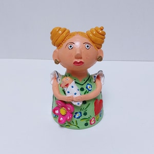 Figurado de Barcelos Clay Doll, Hand-Painted Portuguese Pottery