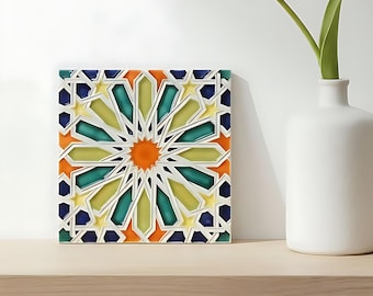 Portuguese Ceramic Tiles, Wall Art, Ceramic Tiles Hand Painted, Gifts for Christmas, Portuguese Art, Ceramics, Decorative Ceramic Tile
