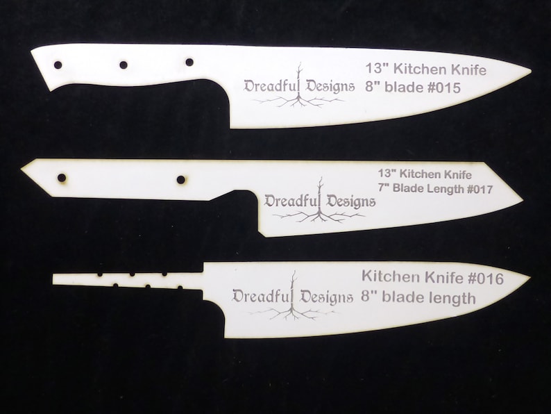 Knife Making Templates Laser Cut Free Shipping Over 35 Dollars Etsy