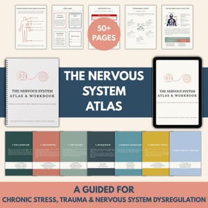 Nervous System Regulation Workbook | Somatic Therapy, Polyvagal Theory, CPTSD Recovery, Trauma Healing, Vagus Nerve Exercises & Body Mapping