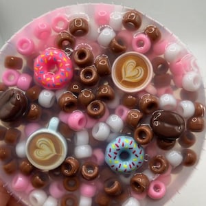Coffee and Donuts Silicone Picking Pad for Skin Picking, Dermatillomania, Picking Fidget, Picking Toy, Anxiety Relief, Fidget Picker