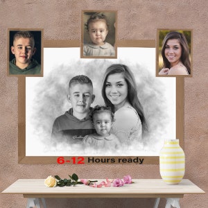 Deceased love one photo, Love one portrait, Add deceased love one to photo, Add a dead, portrait gift, painting add love one, Halloween gift