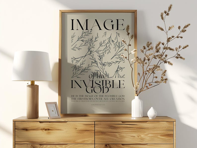 Jesus Invisible Image of the Invisible God Printable Wall Art (digital Download) - Etsy
