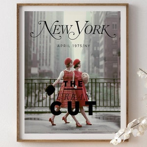 New York Vintage Black&White Photography Print, New York Fashion Art Print | NY Travel Wall Art | New York MAGAZINE COVER Vintage Poster