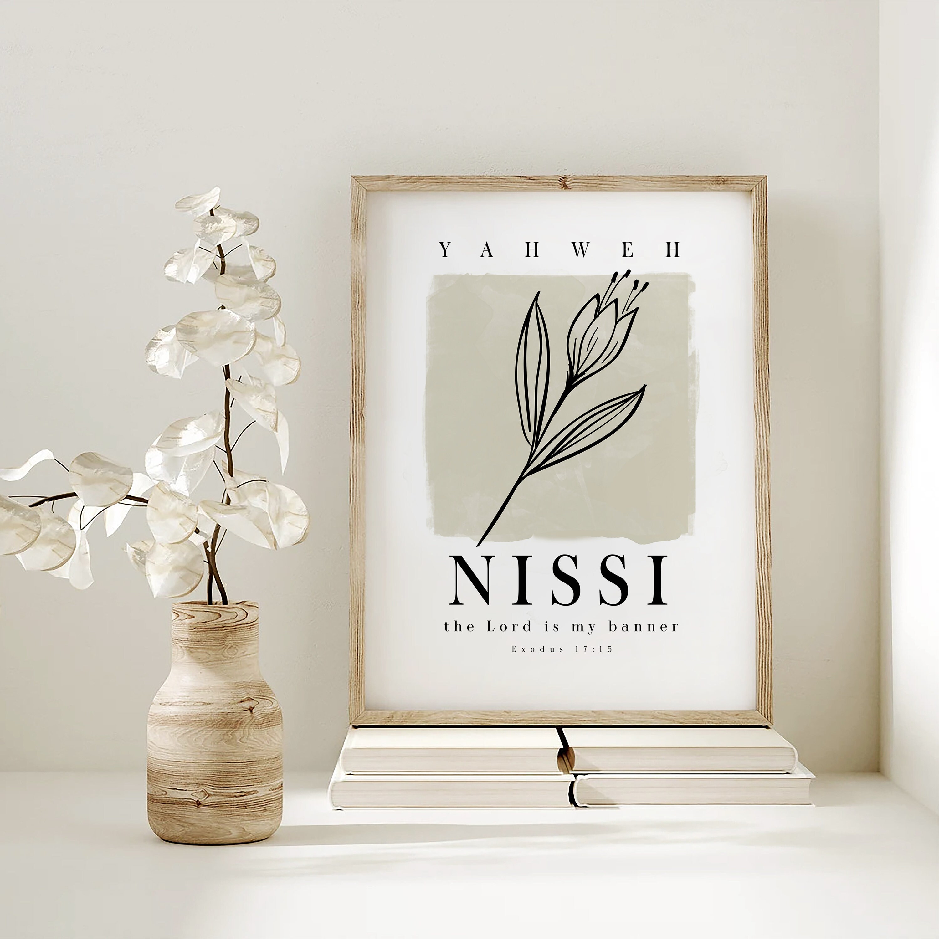 Set of 6 Printable Names of God Wall Art Bible Verse - Etsy
