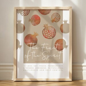 FRUIT of THE SPIRIT Wall Art, Galatians 5:22-23 Bible Verse Printable ...