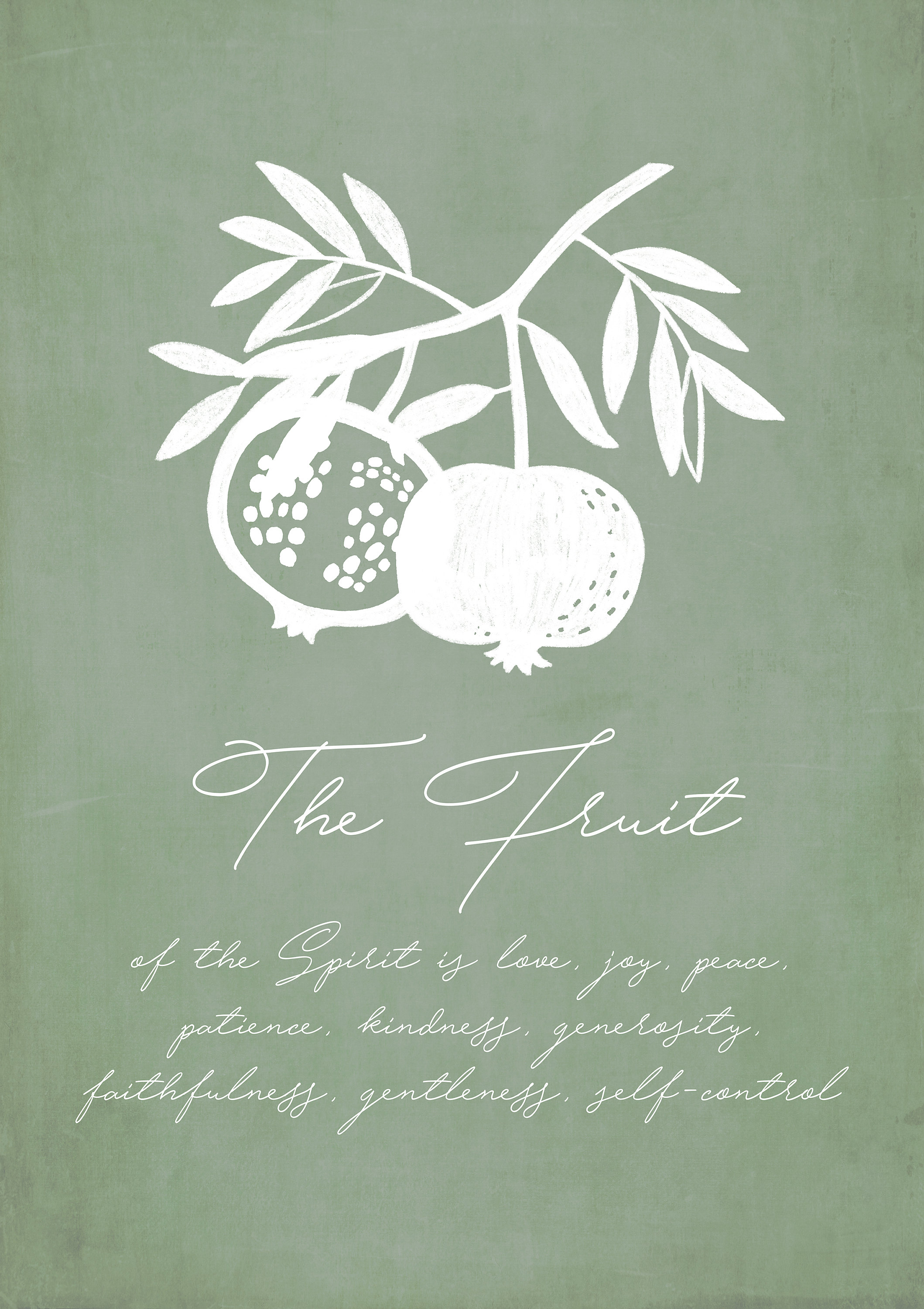 Fruits of the Spirit Bible Verse Print Bible Verse Wall Art - Etsy
