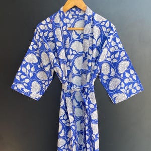 Roupão de algodão tamanho longo camisola artesanal kimno pijamas turco roupão de dormir roupão de dormir bohemain hippie vestido