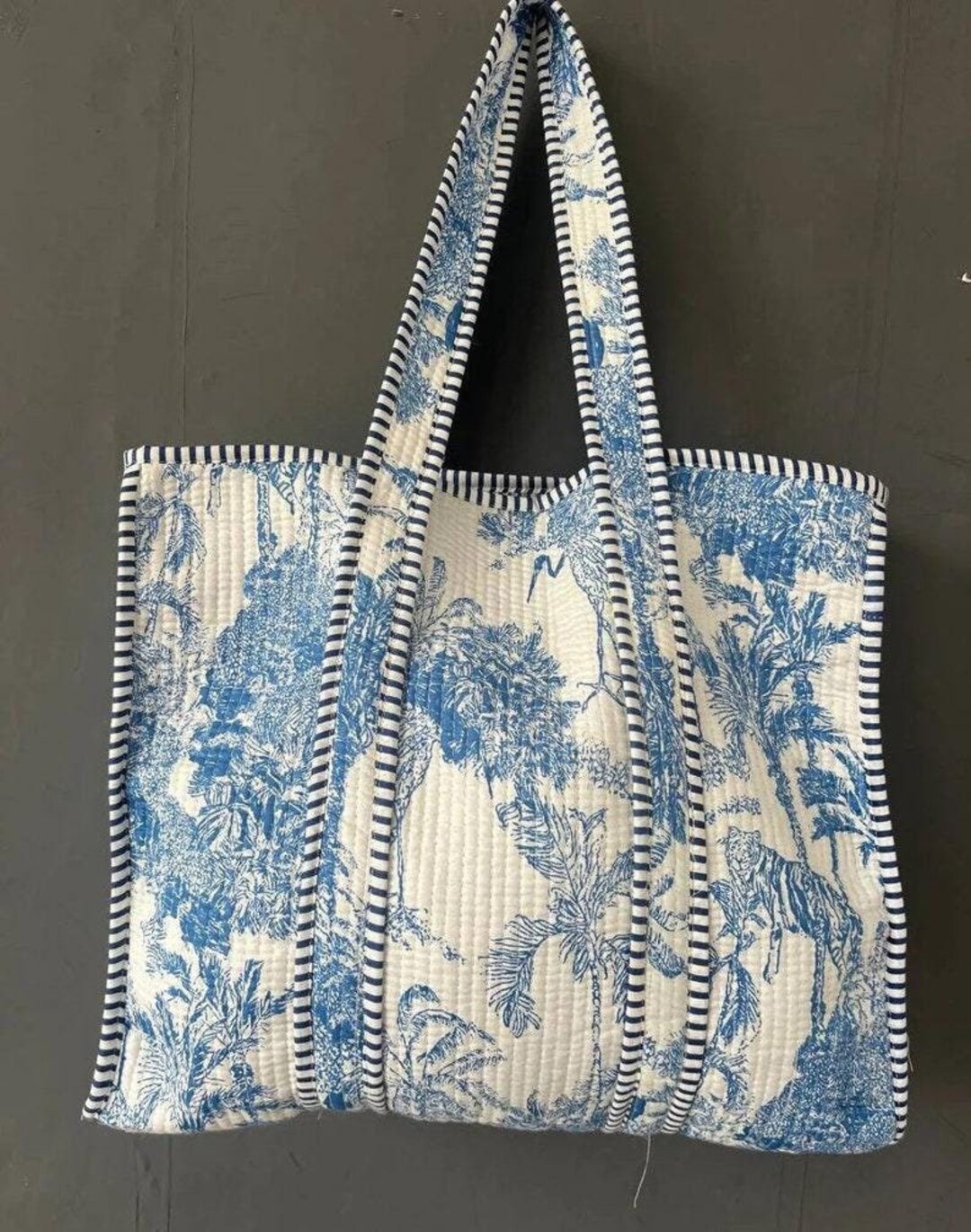 Floral Print Bags Cotton Bag Quilted Bag Women Shopping Bags
