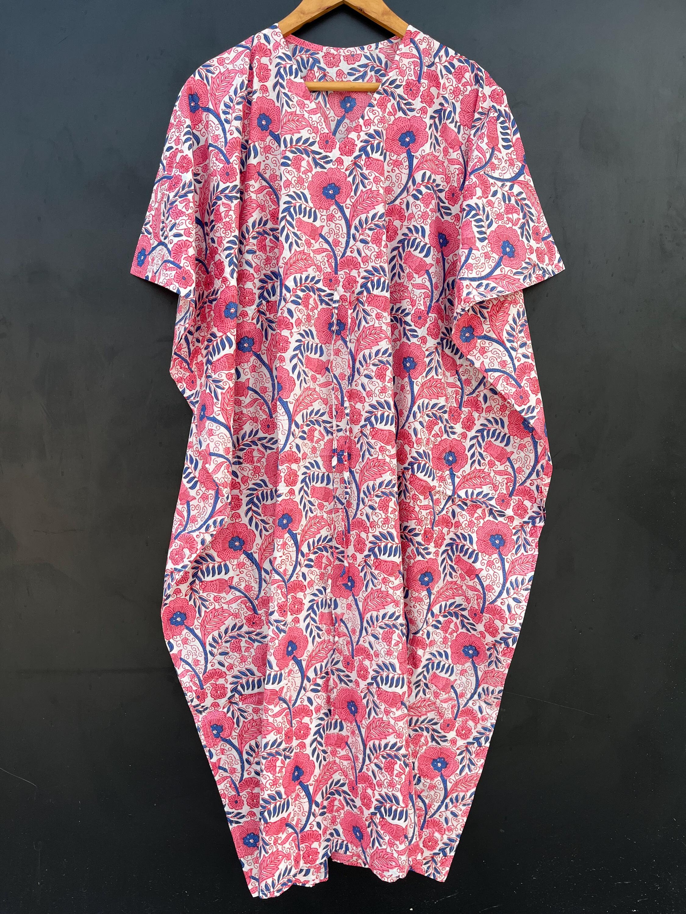 Long cotton lounge dress hotsell