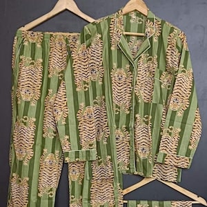 Bridesmaid Pajama Set: Floral Cotton PJs, Handmade in Jaipur