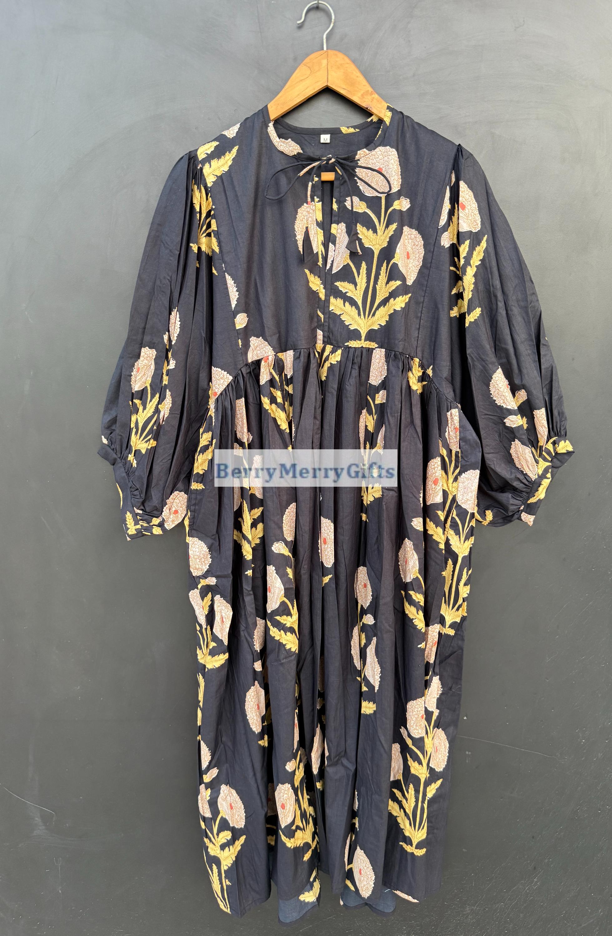 gracia fashion dresses Short sleeve printed dress with elastic back – ff::eta::889047937230_2026-08-30 Color:Midnight Navy Free Crochet Baby Dress