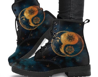 YinYang Sunflower Handcrafted Boots main image 0