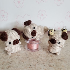 Silly Pug (Mini Amigurumi)
