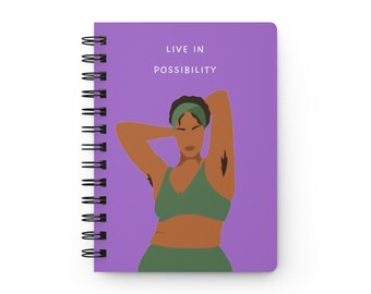 Live In Possibility Journal in Light Plum