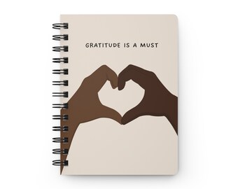 Heart of Gratitude Journal in Taupe-y