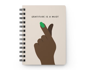 Finger Heart with Gratitude Journal in Taupe-y