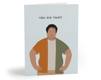 You Did That! Cards in Sky Blue (8 pcs)