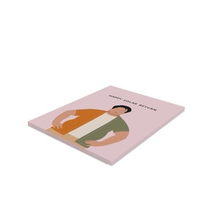 Happy Solar Return Cards in Dusty Pink 8 pack image 2