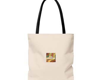 Brand Tote in Taupe-y