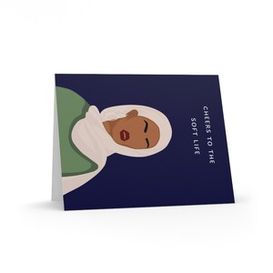 Soft Life Cards in Navy 8 pack image 4