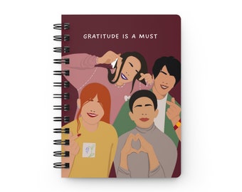 Journal Friends with Gratitude en rubis