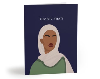 You Did That! Cards in Navy (8 pcs)