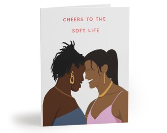 Cartes Soft Life en nacre (paquet de 8)