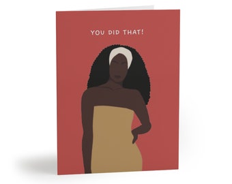 You Did That! Cards in Burnt Rouge (8 pcs)