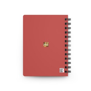 Cœur avec doigt avec carnet de gratitude en rouge brûlé image 2