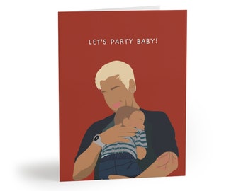 Let's Party Baby Cards in Spice (8 pcs)