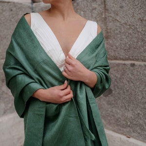 Wedding Wrap Dusty Sage Green , Celadon Bridal shawl, Bridal Cover up, Wedding bolero, Pale Green Capelet, Bridal Cape, Sage Green Wedding