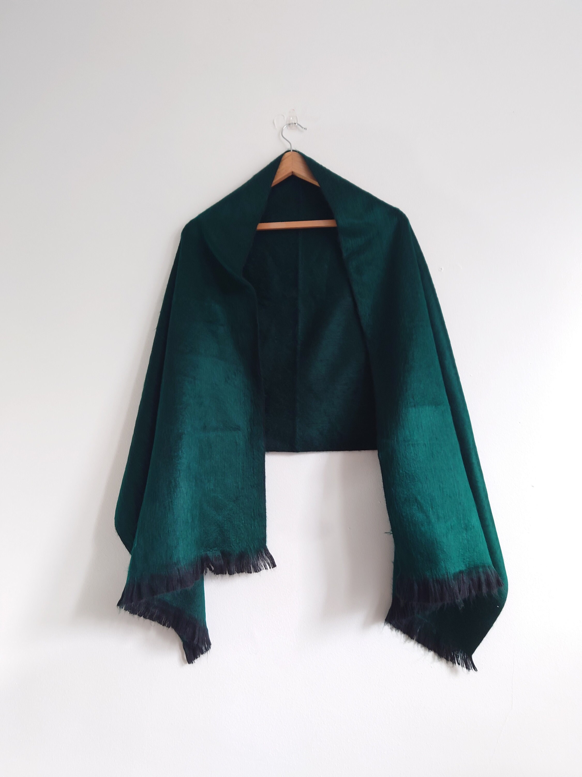 Alpaca Shawl Scarf Emerald Green Shawl Bridesmaid Shawl Luxury Scarf