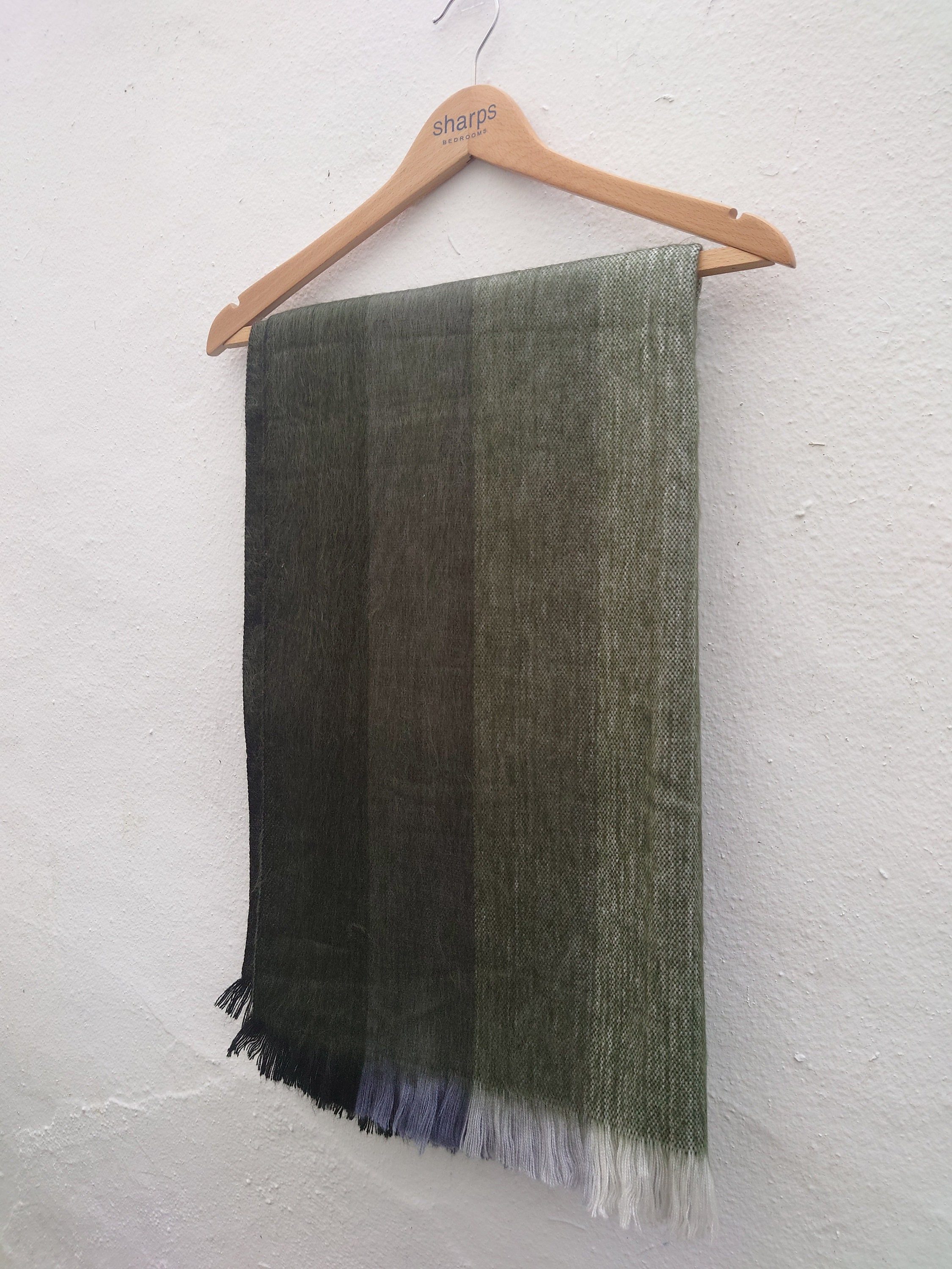 army green shawl