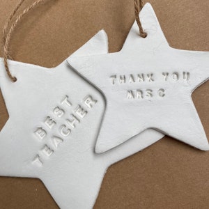 Personalised Best teacher ornaments / Thank you teacher gift/ gifts for Teachers, nursery practitioners, childminders. Thank you keepsake