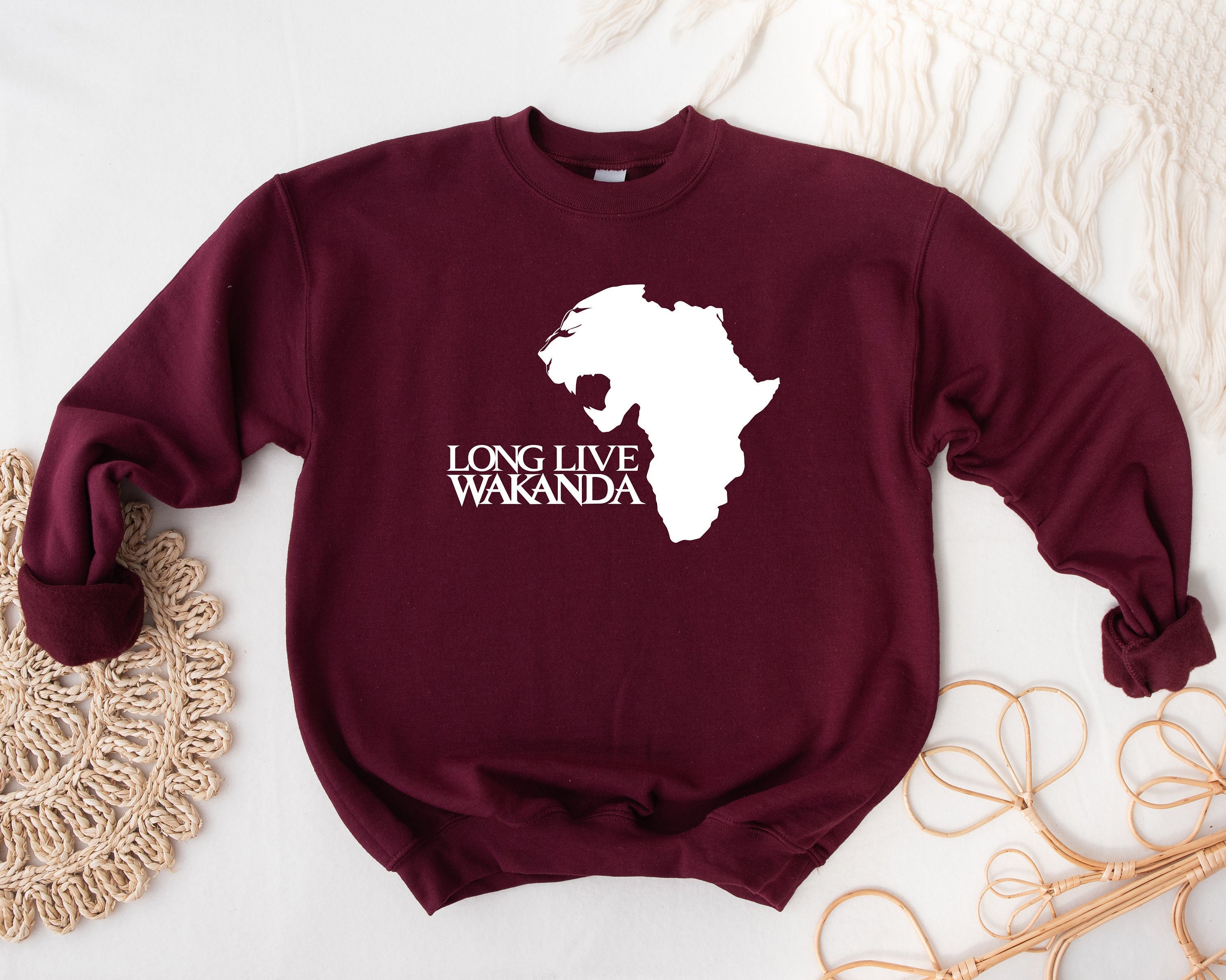 Discover Sudadera Wakanda Para Siempre Wakanda Forever Vintage Unisex