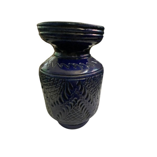 Navy Blue Vase Etsy