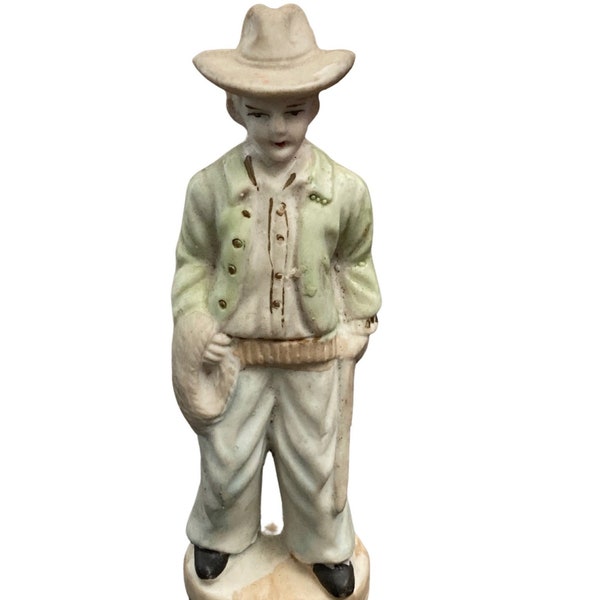 Vintage child cowboy figurine made in Japan