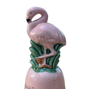 Vintage pink flamingo Florida souvenir bell
