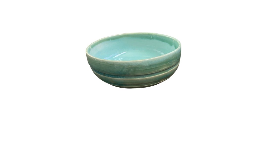 Vintage Green Decorative Bowl Etsy