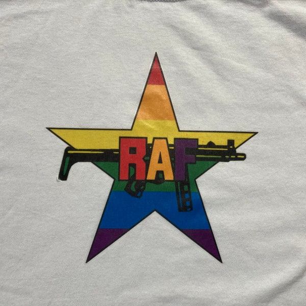 RAF T-Shirt - Regenbogen Armee Gruppe - LGBTQ+ Pride Regenbogen Armee arbeit - Rote Armee Sektion - Kult Shirt