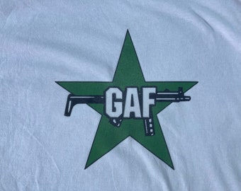 GAF Stern T-Shirt - Grüne Armee Fraktion - Green Army Faction - RAF - Red Army Faction - Rote Armee Fraktion - Cult Shirt