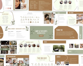 Wedding Planning Powerpoint Template: Canva Bridal Guide (30 Slides)