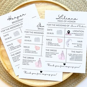 Maid of Honor Proposal Card Printable Maid of Honor Information Card ...
