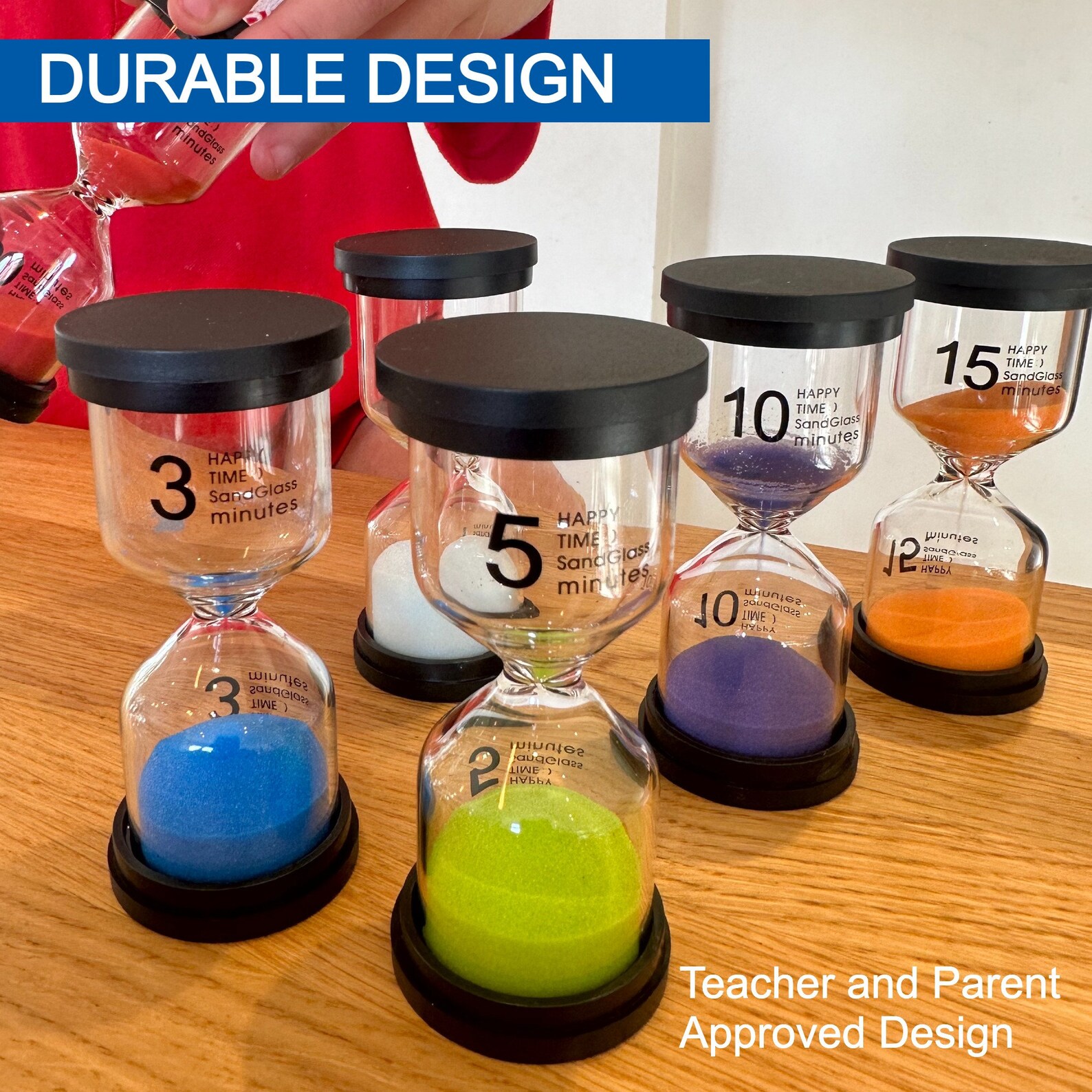 6-pack Sand Timers (1-30min) Visual Tool for Kid - Etsy UK