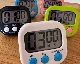 Magnetic Timer Countdown and Stopwatch for Kids, Classroom, and Parents - Ideal for Cooking, Homework, Fitness