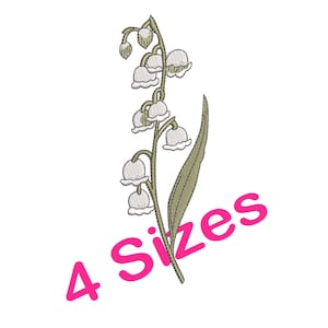 Lily Of Valley Embroidery, Lily Of Valley DST,
